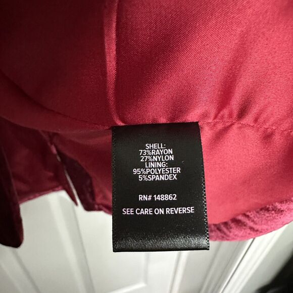 Torrid Velvet Classic Blazer Jester Red Plus Size 0 XL New - Picture 7 of 10